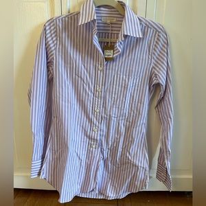 Purple Ann Mashburn button down blouse xs